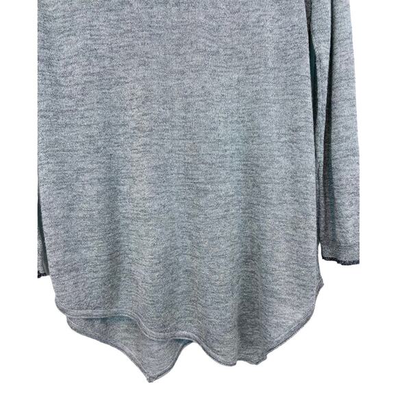 Joie Tambrel Asymmetrical Hem Sweater Silver M - Picture 13 of 13